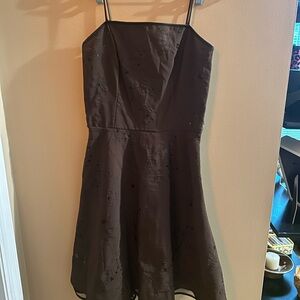 Chic Strapless Brown Dress